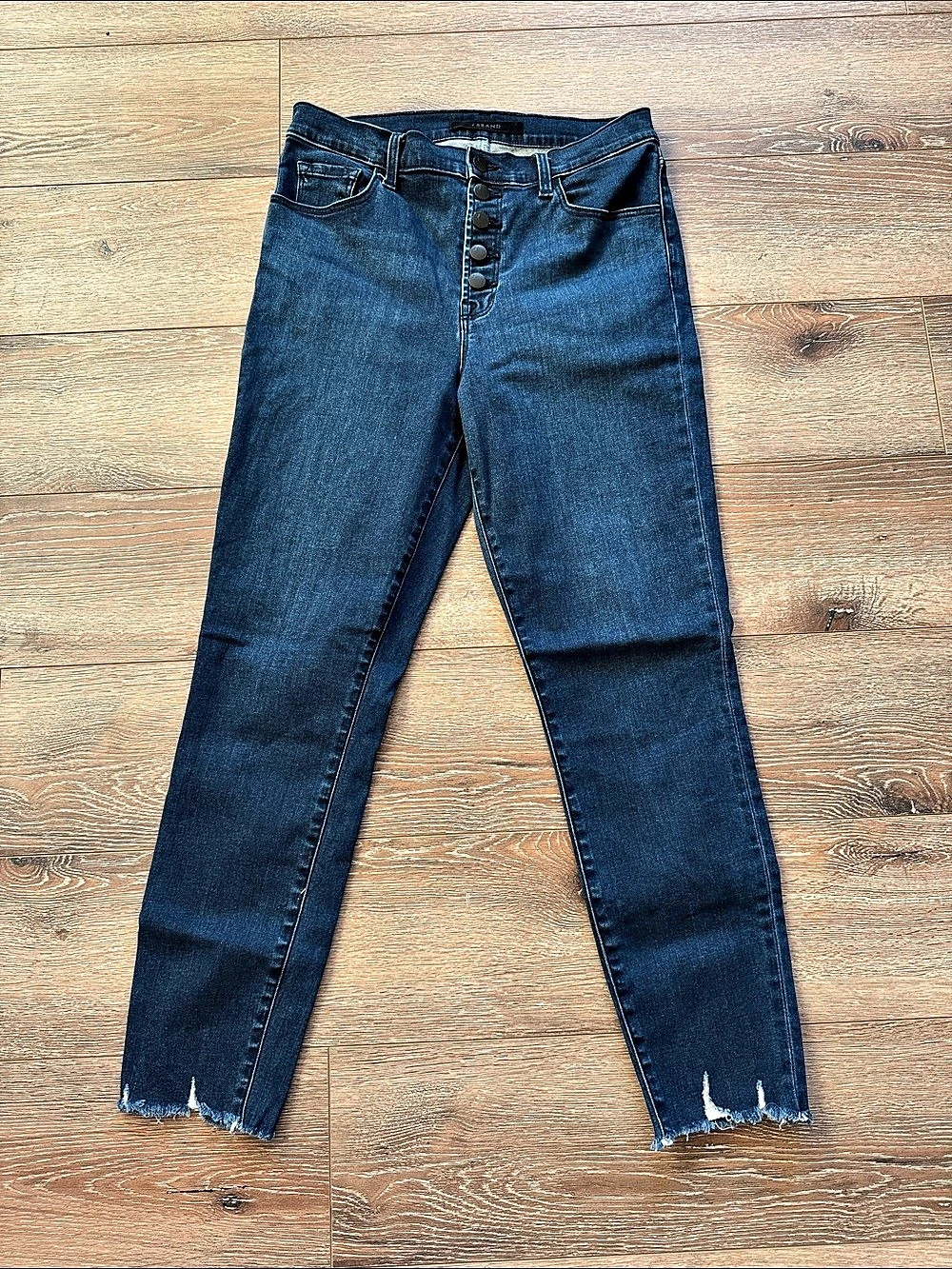 J Brand Natasha Sky-High Crop Skinny Jeans Blue Waist 29